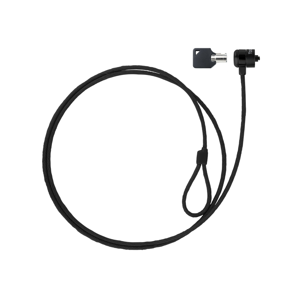 Cable de Seguridad con Llave para Portátiles - 1.5m, Plata y Gris Oscuro