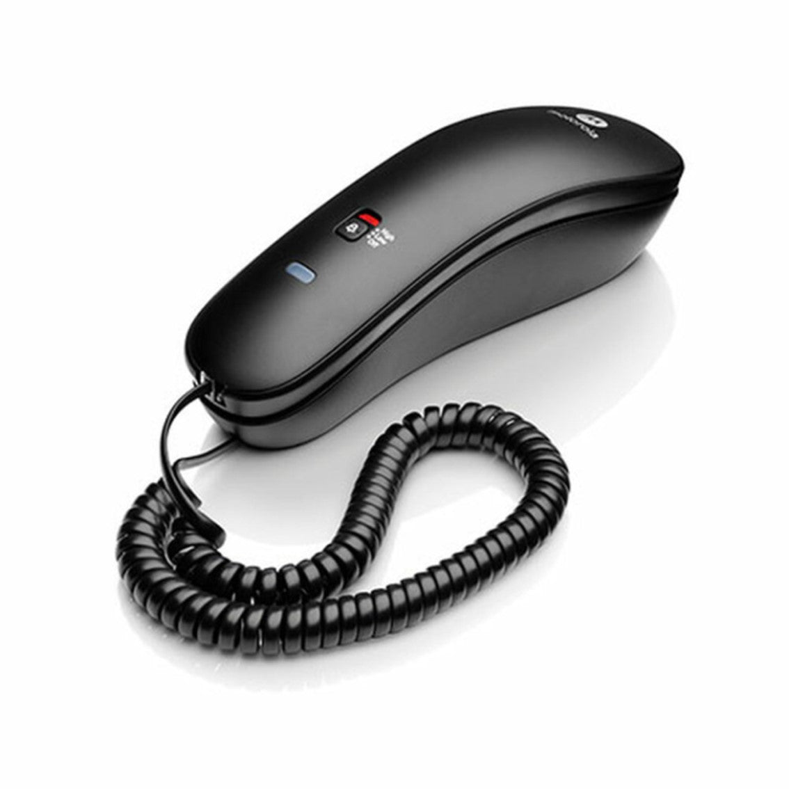 Teléfono Fijo Motorola CT50 Negro - Compacto y Práctico con Memoria y Montaje en Pared