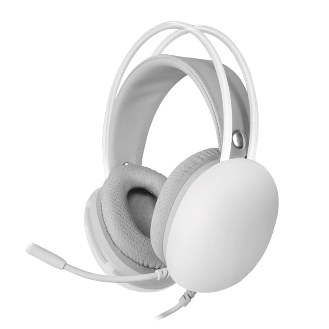 Auriculares Mars Gaming MH - Glow RGB 3.5mm Blancos con Micrófono Retráctil