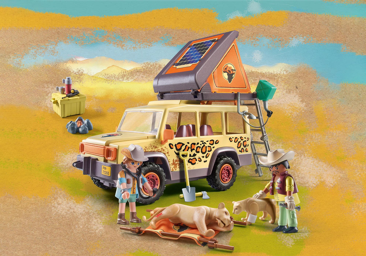 Vehículo Todoterreno Wiltopia de Playmobil con Leones