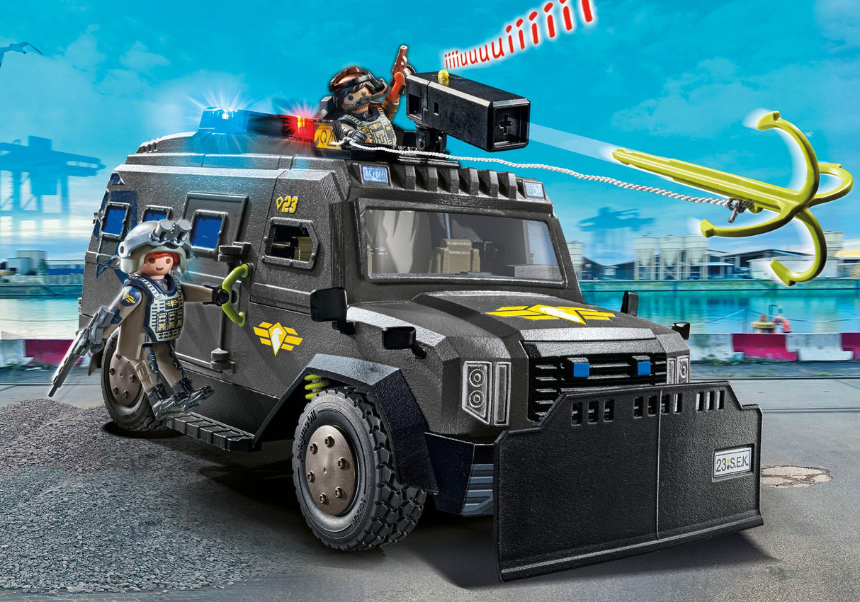 Vehículo Todoterreno de Fuerzas Especiales PLAYMOBIL con Luz y Sonido