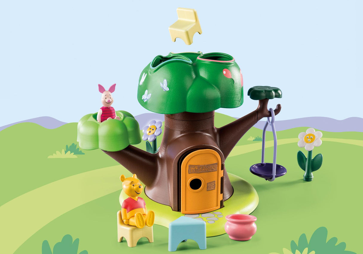 Casa del Árbol de Winnie the Pooh y Piglet - Juguete Educativo Playmobil 1.2.3