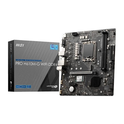 Placa Base MSI PRO H610M-G WIFI DDR4 mATX LGA1700