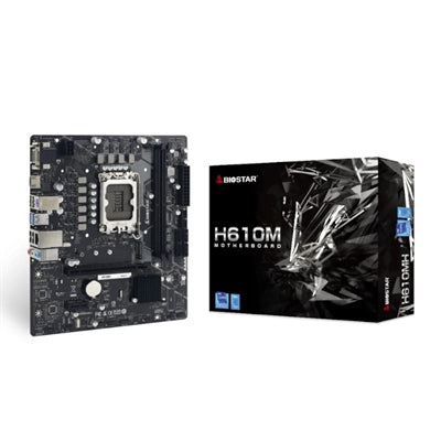 Placa Base Biostar H610MH DDR5 MATX LGA1700 para Procesadores Intel de 12ª y 13ª Generación