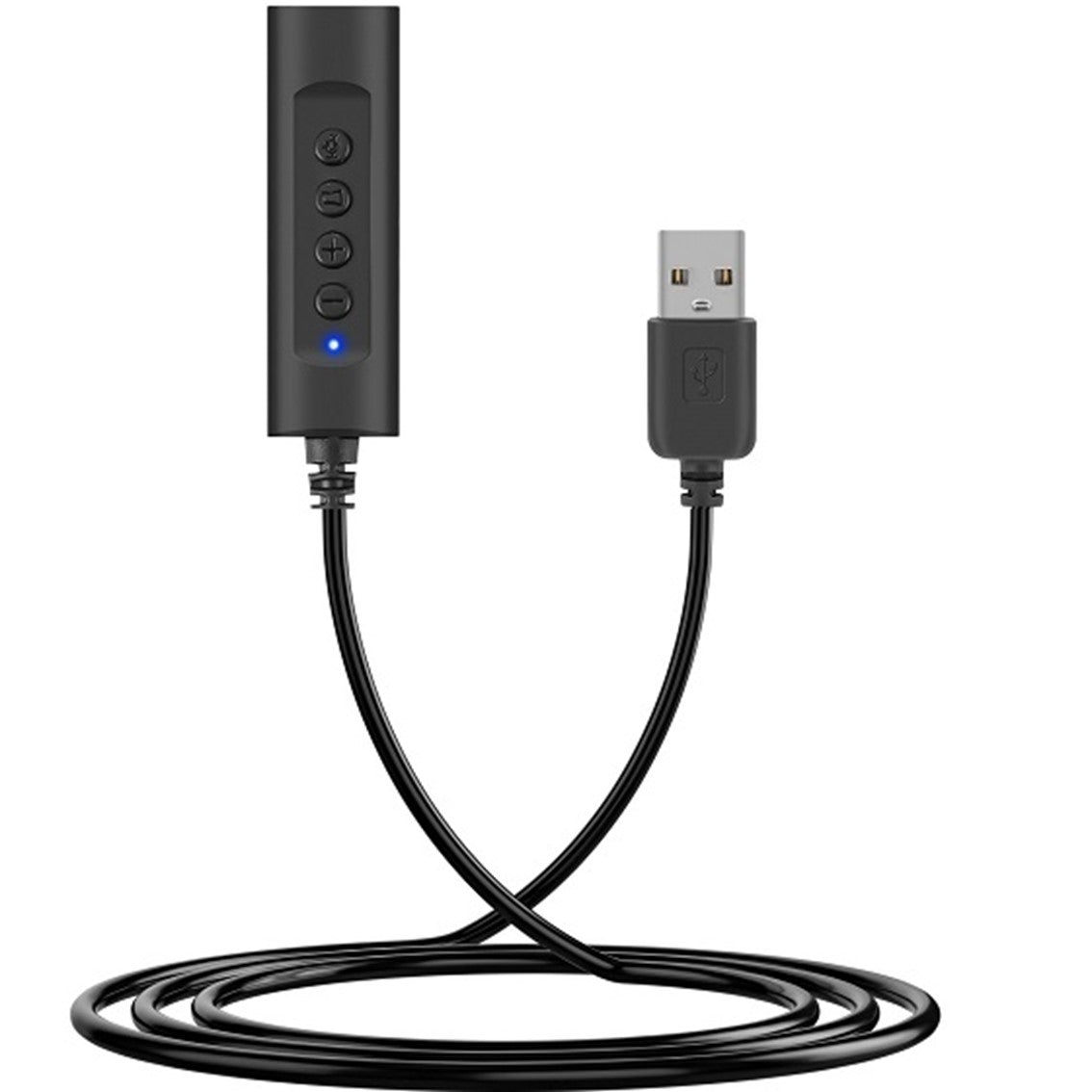 Adaptador de Audio Life: USB-A a Jack 3.5mm con Control de Volumen