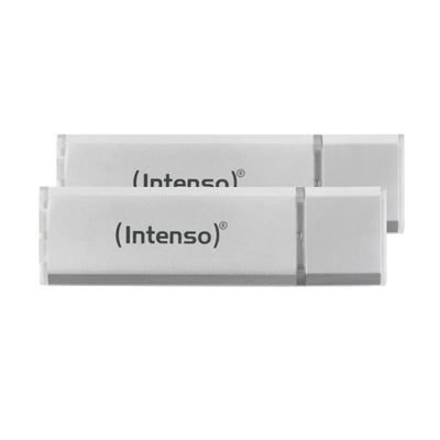 Memoria USB 3.2 Intenso Ultra 64GB - Pack 2 Unidades en Aluminio
