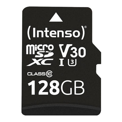 Tarjeta Micro SD Intenso 128GB Profesional UHS-I CL10 + Adaptador SD