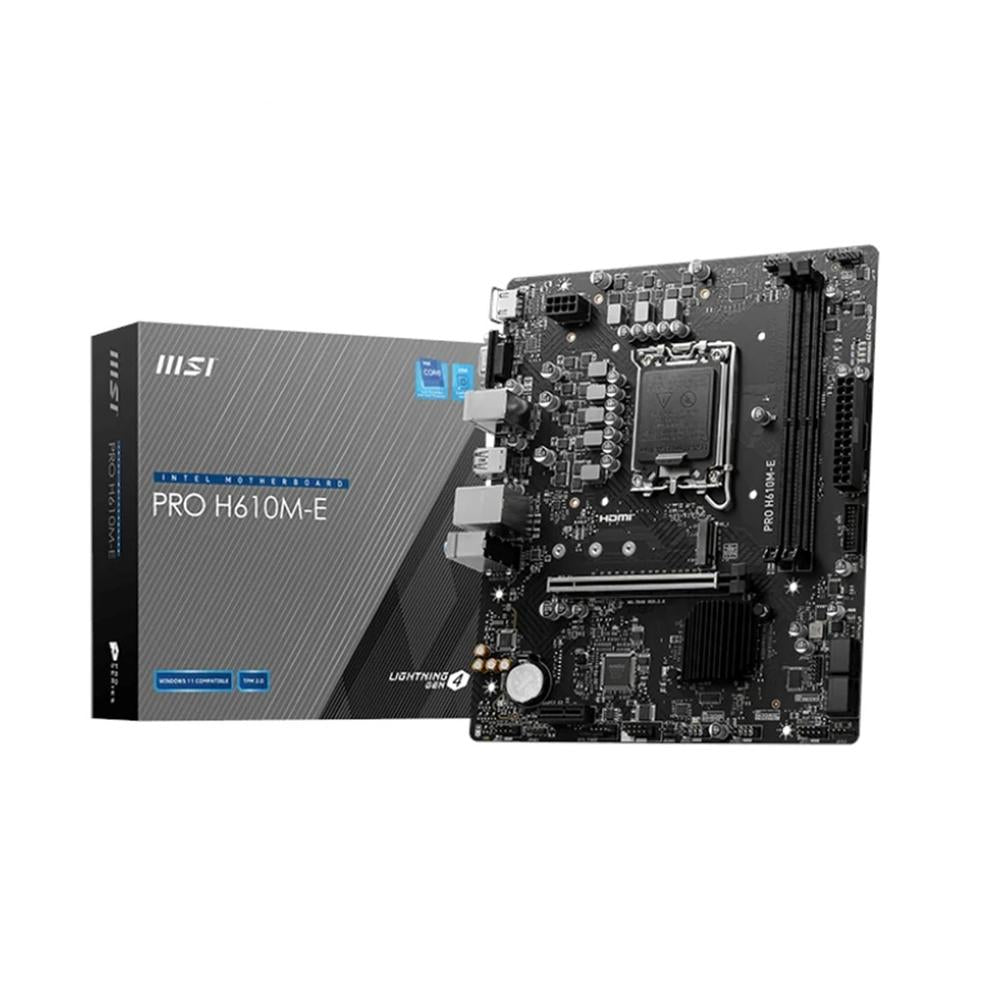 Placa Base MSI PRO H610M-E LGA 1700 DDR5 Micro-ATX