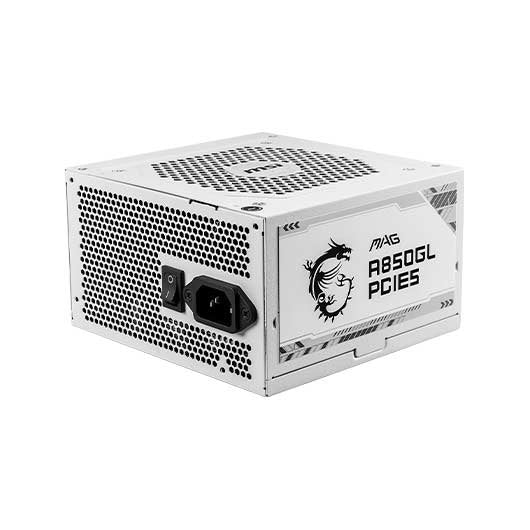 Fuente de Alimentación ATX 850W MSI MAG A850GL WHITE 80+ Gold