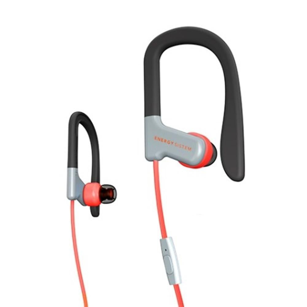 Auriculares Energy Sistem Sport 1 Rojo con Micrófono y Gancho de Oreja