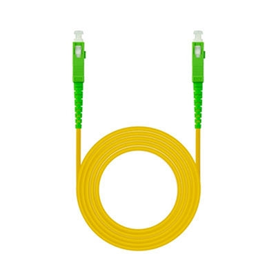 Cable de Fibra Óptica Monomodo SC-APC LSZH Amarillo 5m