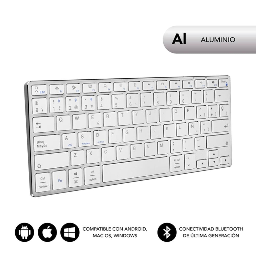 Teclado Inalámbrico Bluetooth Advance Compact de Subblim - Elegancia y Versatilidad
