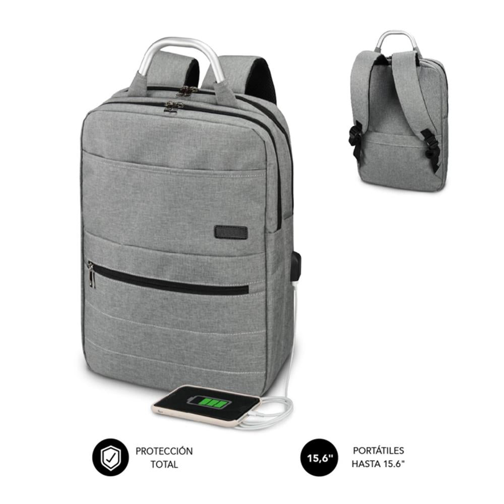 Mochila Subblim Elite Airpadding Gris para Portátil 15.6"