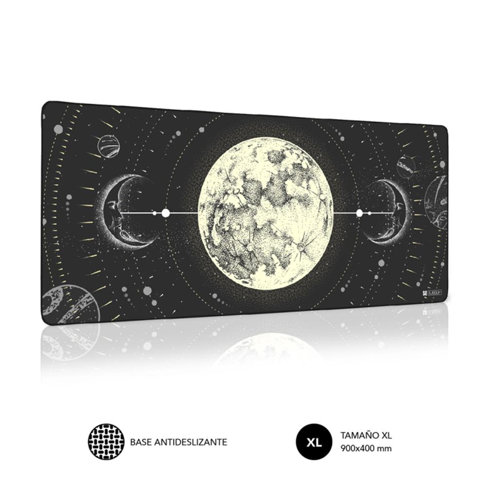 Alfombrilla Subblim Lunar XL: Diseño Hipnotizante para Gaming y Oficina