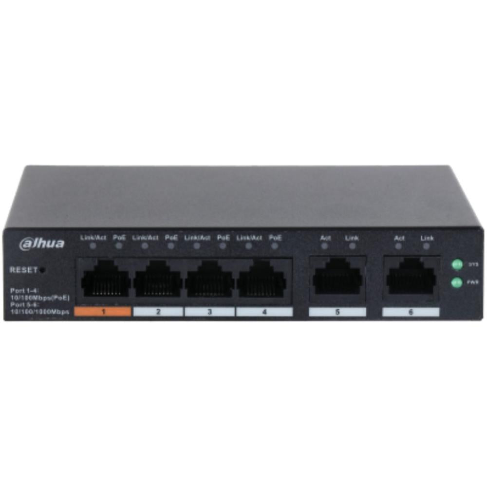 Switch Gestionado Dahua DH-CS4006 - 6 Puertos Gigabit Ethernet PoE