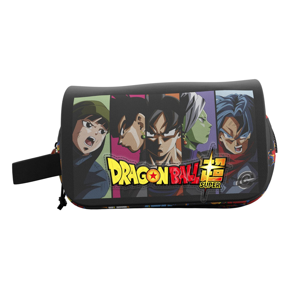 Neceser de Baño Dragon Ball Super con Doble Cremallera y Mensaje Kamehameha