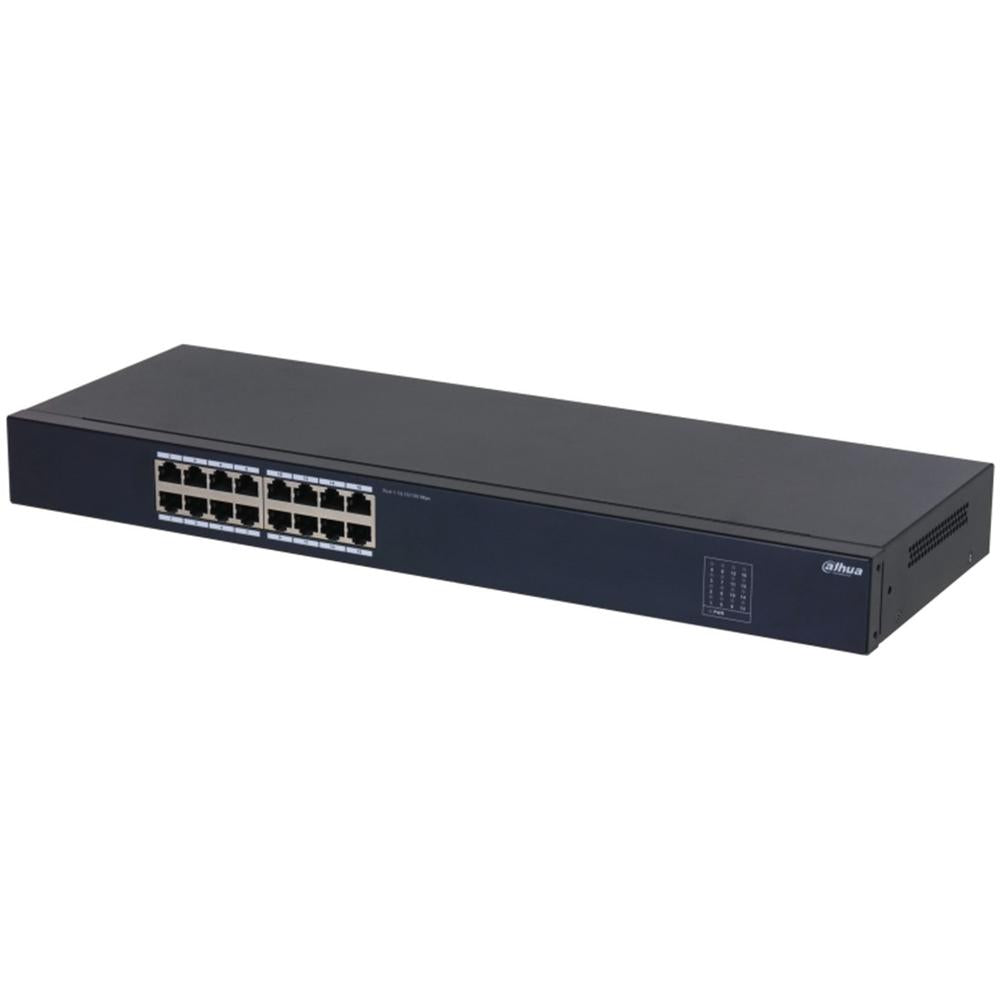 Conmutador No Administrado Dahua SF1016 de 16 Puertos RJ-45 Fast Ethernet
