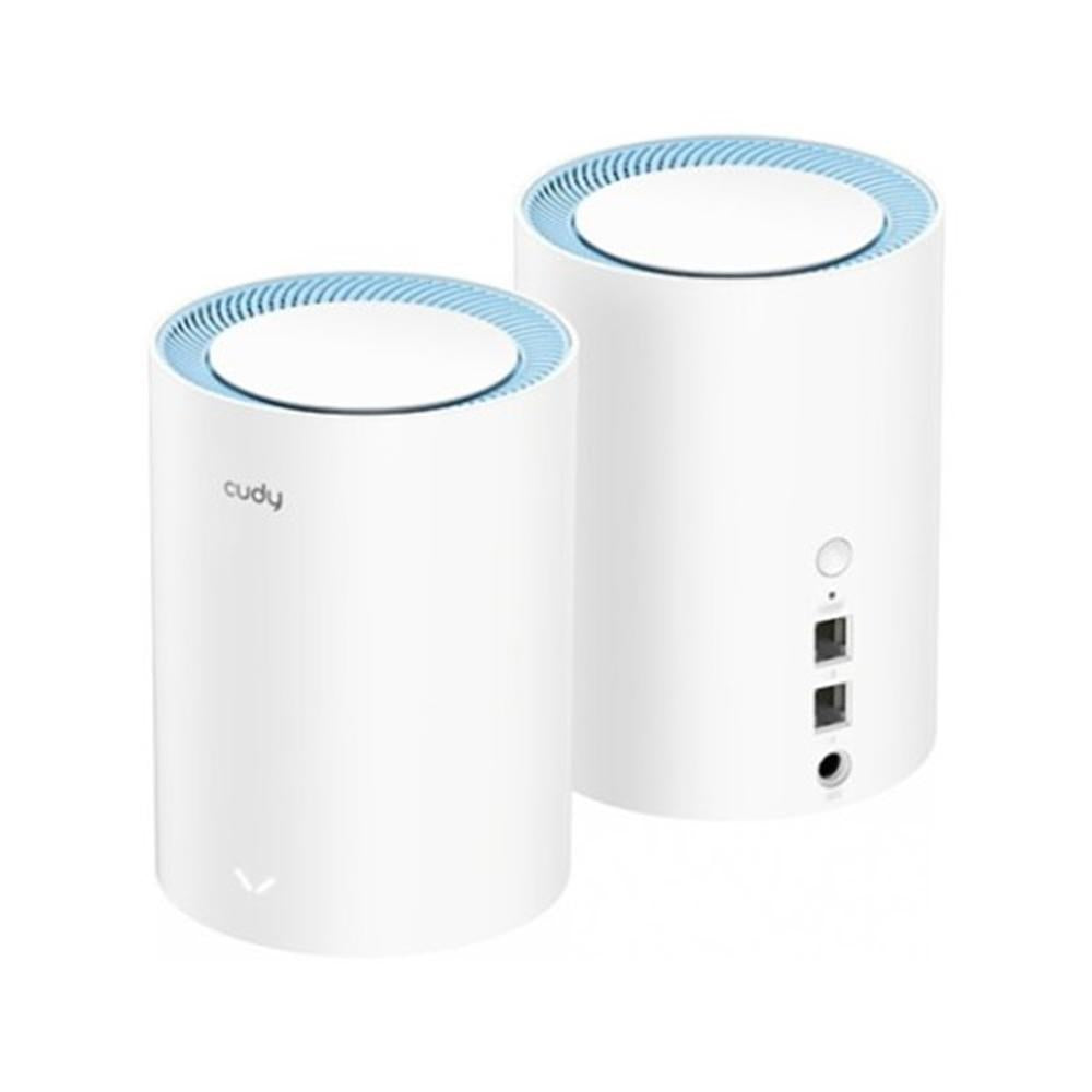 Repetidor Inalámbrico Cudy M1200 - Pack de 2 Extensores Mesh para Conexión Óptima