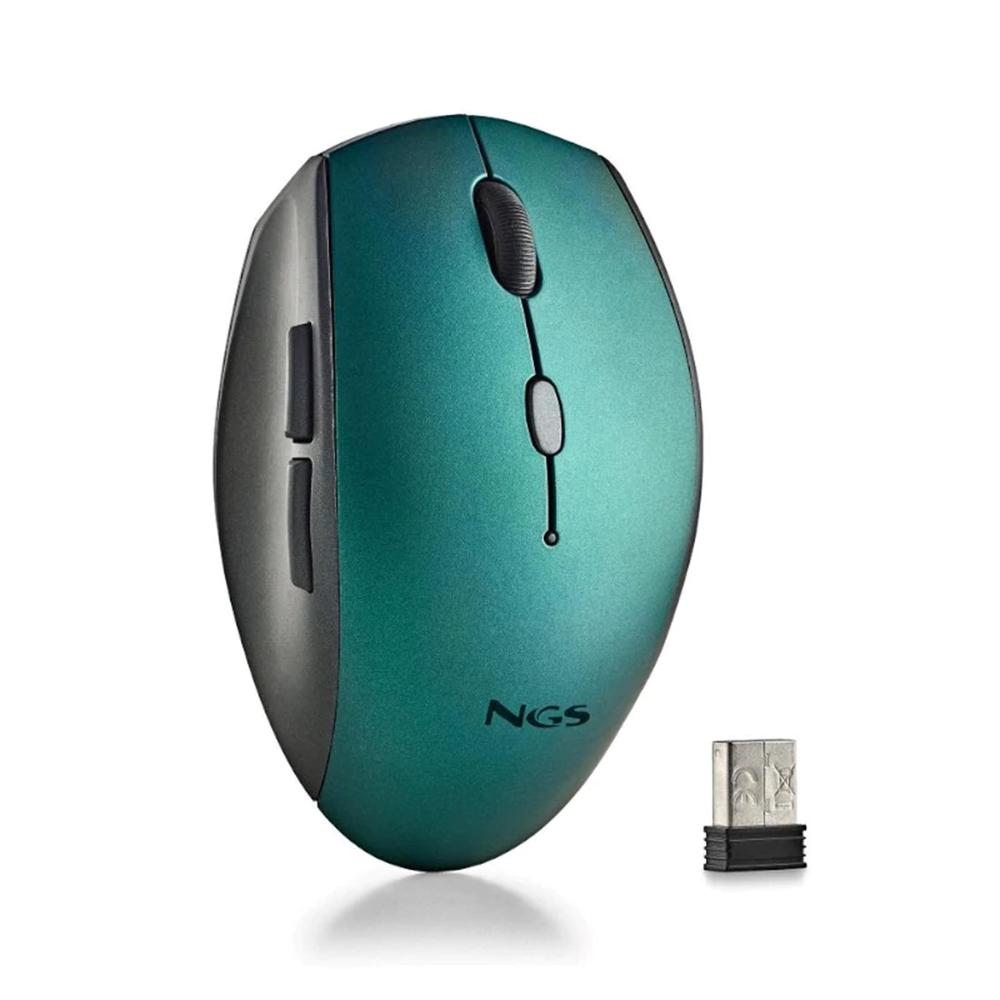 Ratón Inalámbrico NGS Bee Blue con Teclas Silenciosas y DPI Ajustable