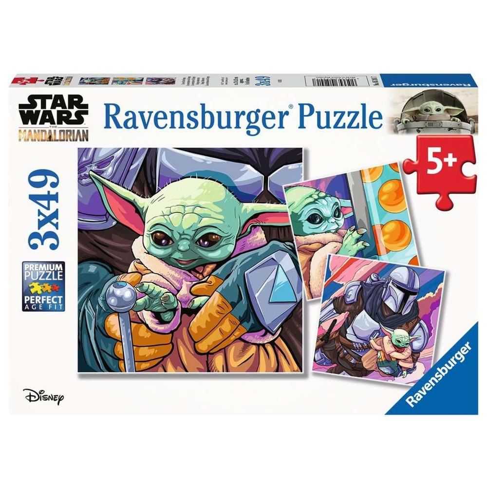 Puzzle Ravensburger The Mandalorian: Baby Yoda 3x49 Piezas para Niños