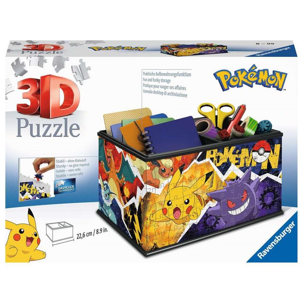 Caja de Almacenamiento 3D Ravensburger - Pokémon