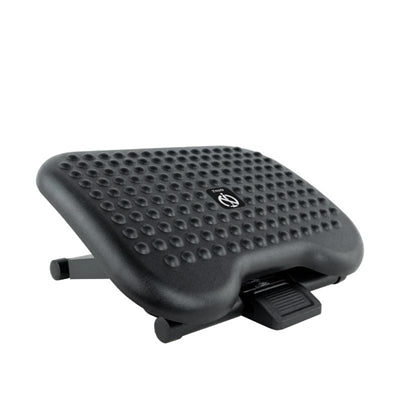 Reposapiés TooQ Ajustable Confort Negro - Ergonomía y Versatilidad para Oficina y Hogar