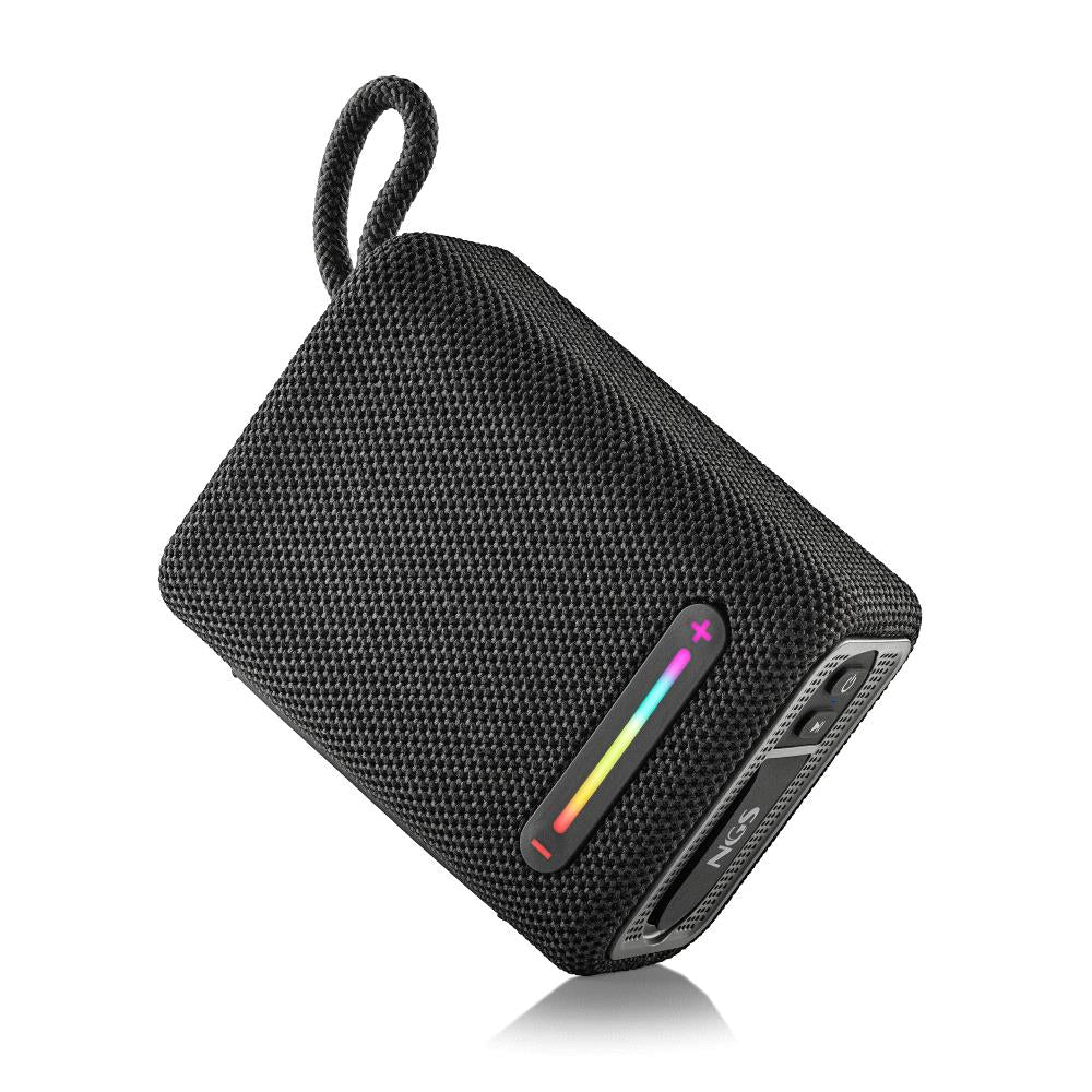 Altavoz Bluetooth NGS Roller Furia 1 Negro - 15W, Resistente al Agua/IPX6, 9 Horas de Reproducción