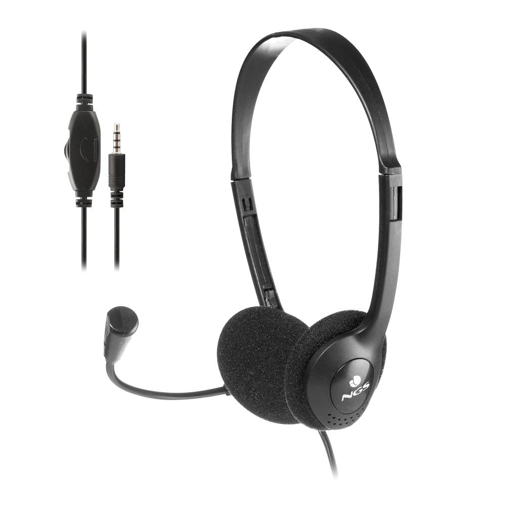Auriculares NGS MS103 Max con Micrófono Ajustable y Control de Volumen