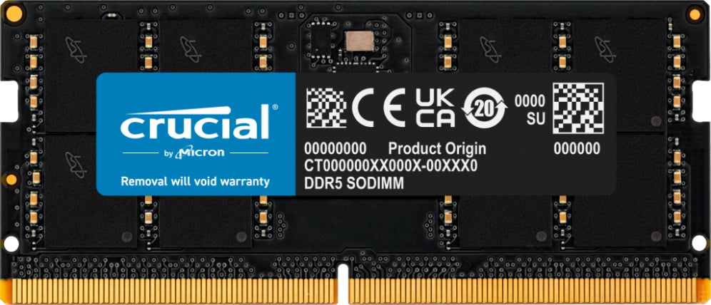 Memoria RAM Crucial DDR5 SODIMM 32GB 5600MHz CL46 para Portátiles