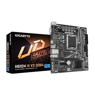 Placa Base Gigabyte H610M H V3 DDR4 MATX LGA 1700 para Intel 13ª Generación