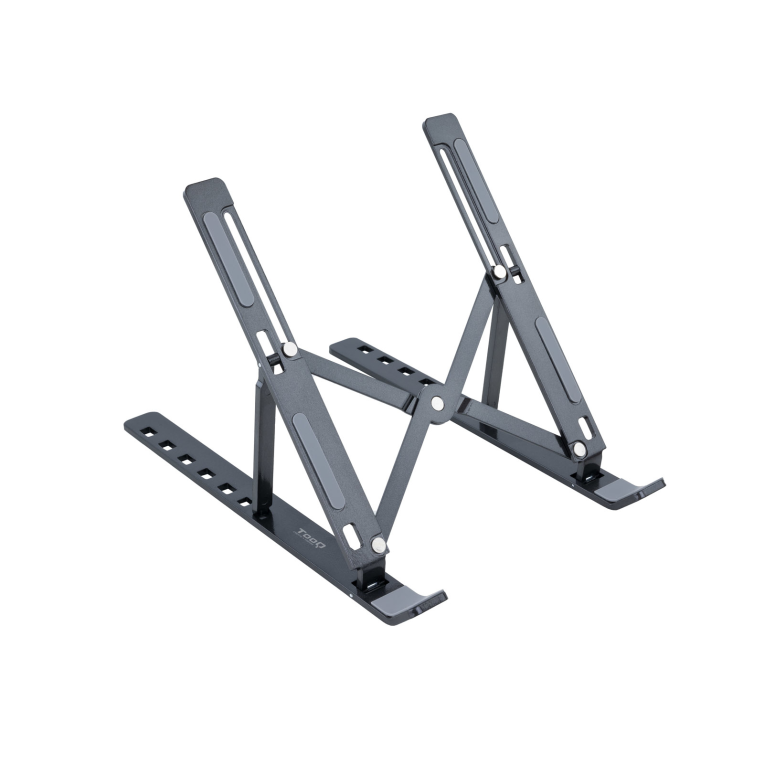 Soporte Elevador Plegable de Aluminio para Portátiles y Tablets - Gris