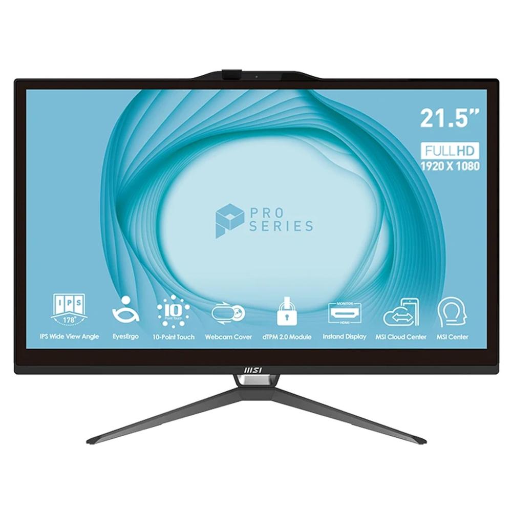 Ordenador All-in-One MSI Pro AP222T-225ES, i5-13400, 8GB RAM, 256GB SSD, 21.5" FHD