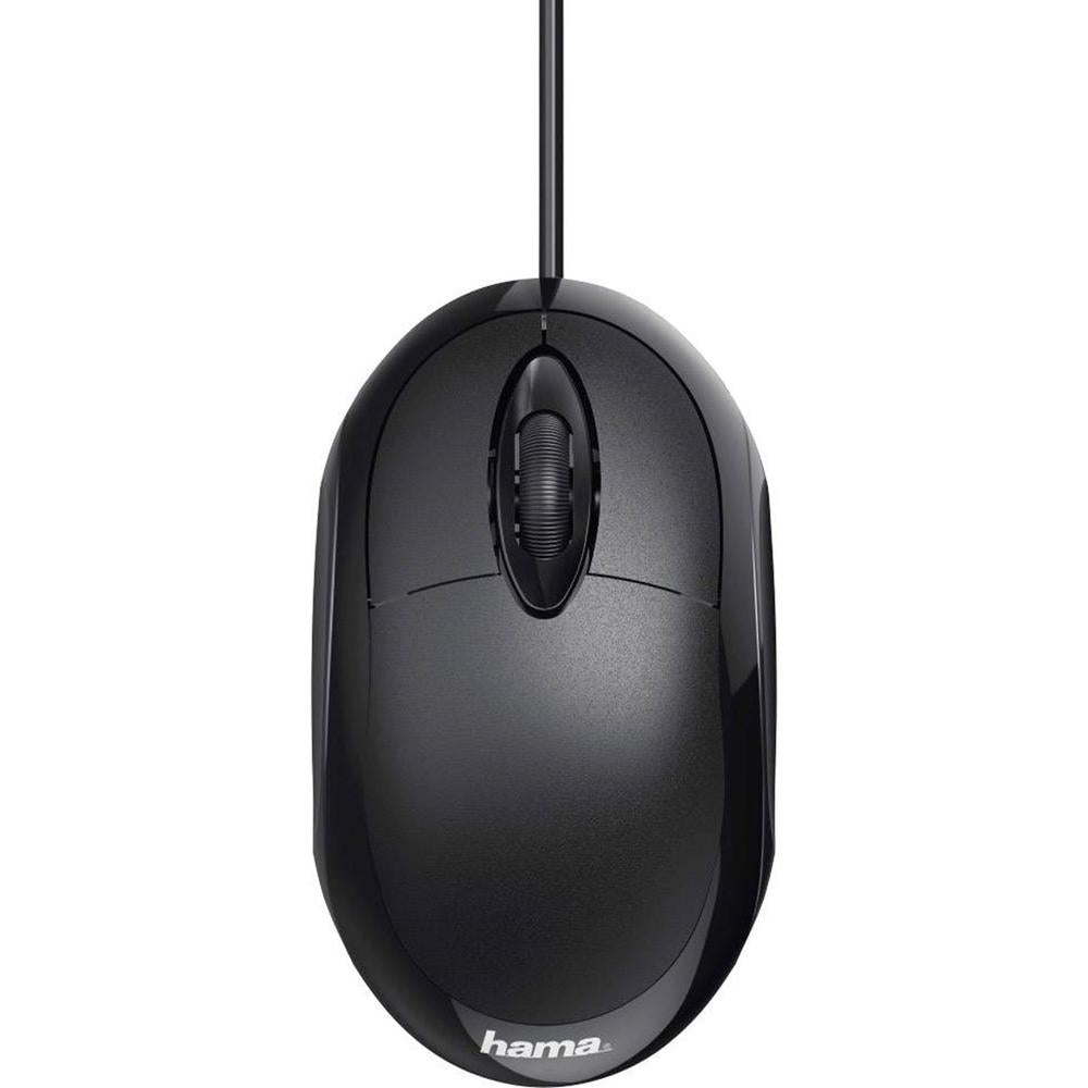 Ratón Óptico Compacto MC-100 de Hama en Negro con Conexión USB Tipo A