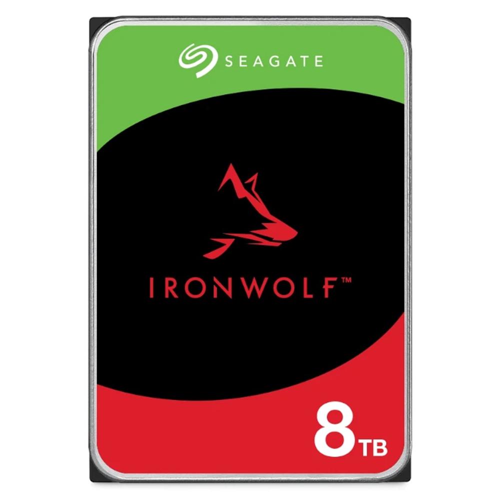 Disco Duro Interno Seagate IronWolf NAS 8TB 3.5" 5400RPM SATA 6Gb/s