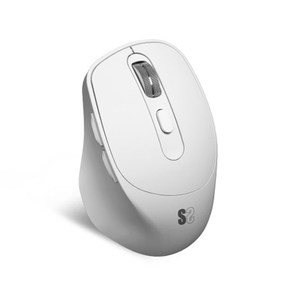 Ratón Inalámbrico Subblim Curve Ergo Dual - Blanco Ergonomía Avanzada