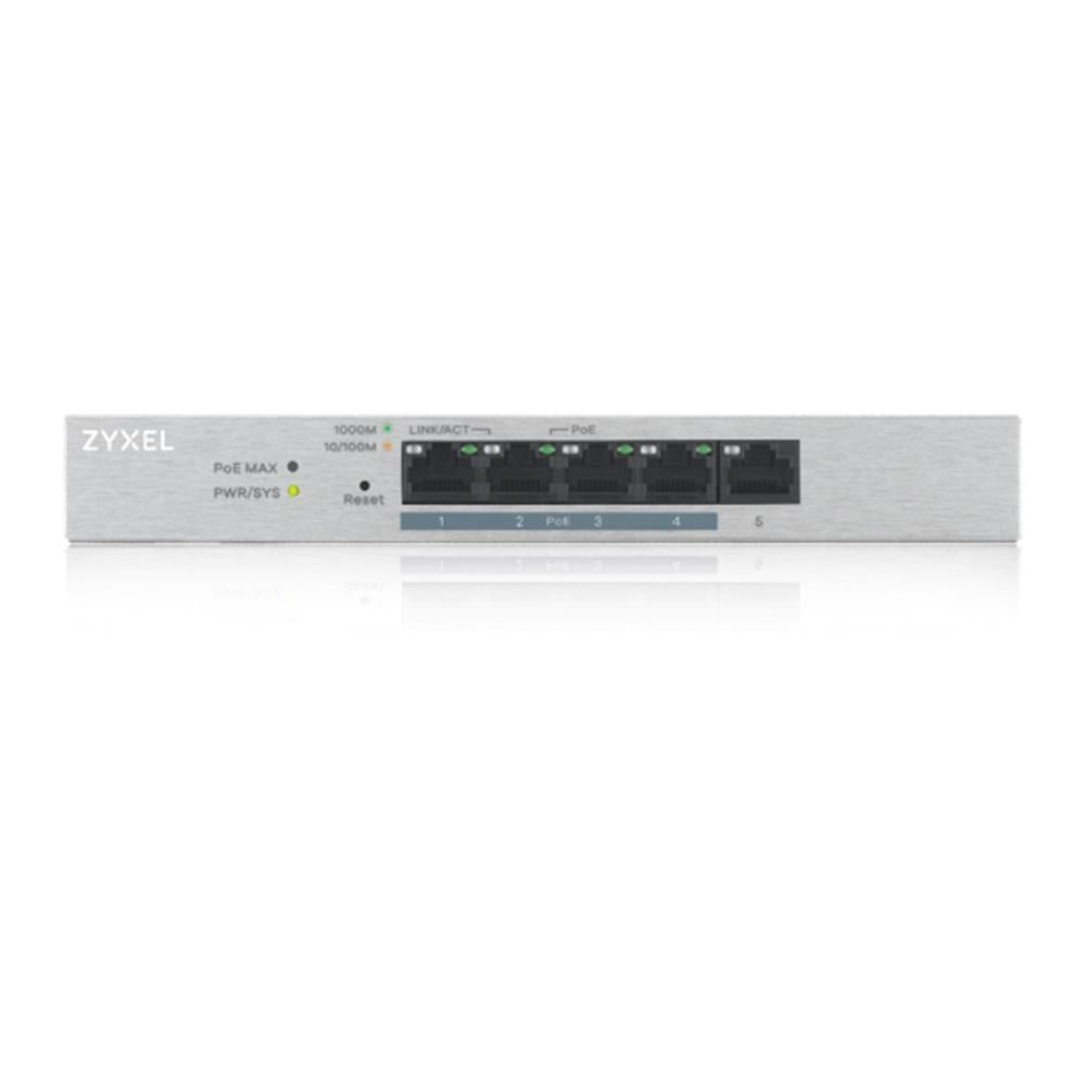 Conmutador Gestionado Zyxel GS1200-5HP v2 con 5 Puertos PoE y QoS