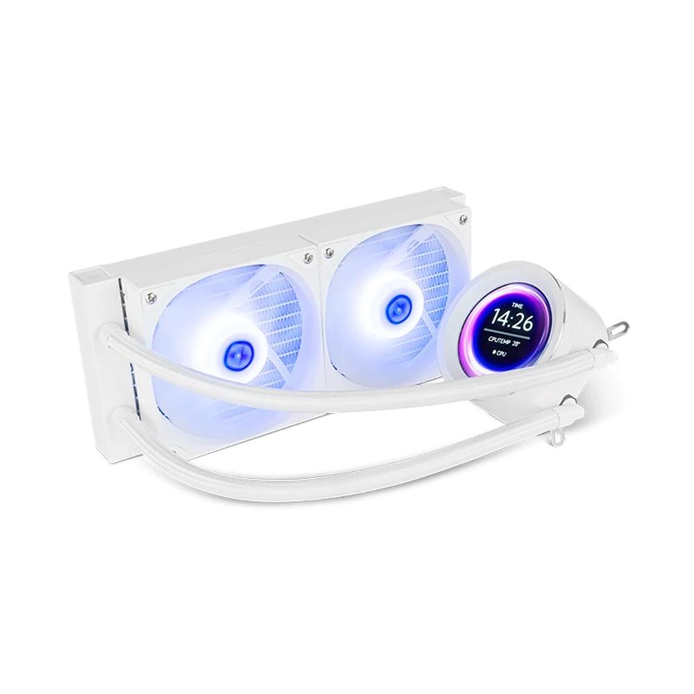 Kit de Refrigeración Líquida NOX Hummer X-240 LCD 240mm Blanco