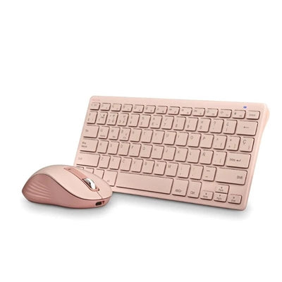 Kit de Teclado y Ratón Inalámbrico NGS Fantasy Rosa Recargable