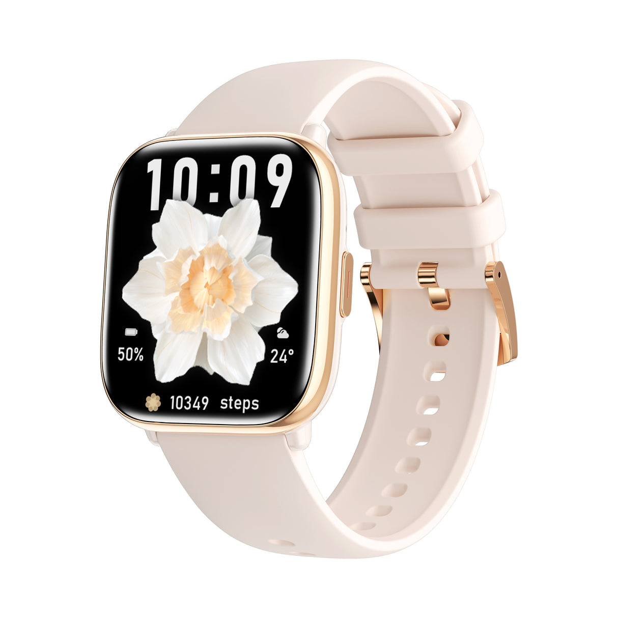 Reloj Smartwatch MyPhone Pastel Gold Cream Elegante y Funcional
