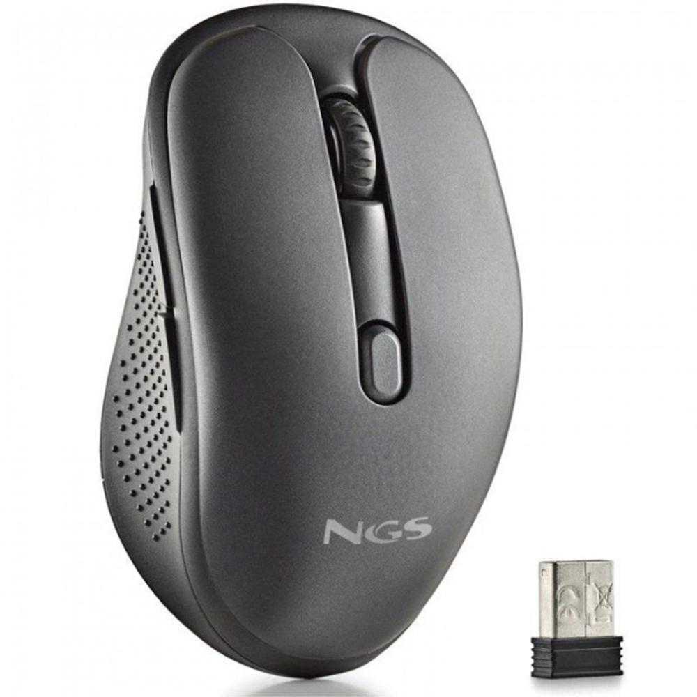 Ratón Inalámbrico NGS Evo Spook Multidispositivo Recargable 2.4 GHz + Bluetooth