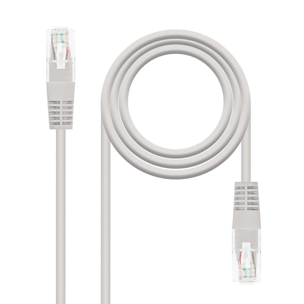 Cable RJ45 UTP Cat5 0.5m Gris - Nanocable