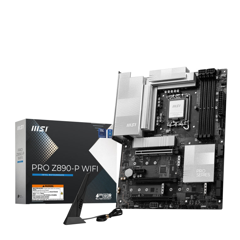 Placa Base MSI PRO Z890-P LGA 1851 WiFi ATX 4xDDR5 de Alto Rendimiento