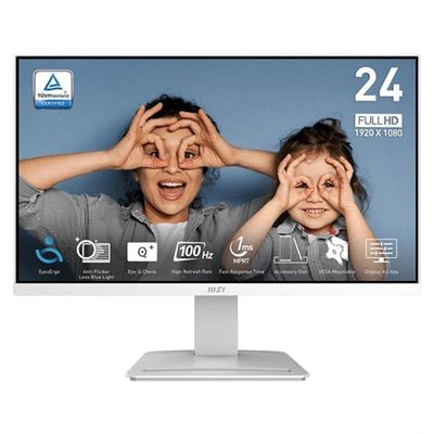 Monitor MSI 23.8 FHD IPS MP2412W con 100Hz y HDMI/DP en Blanco