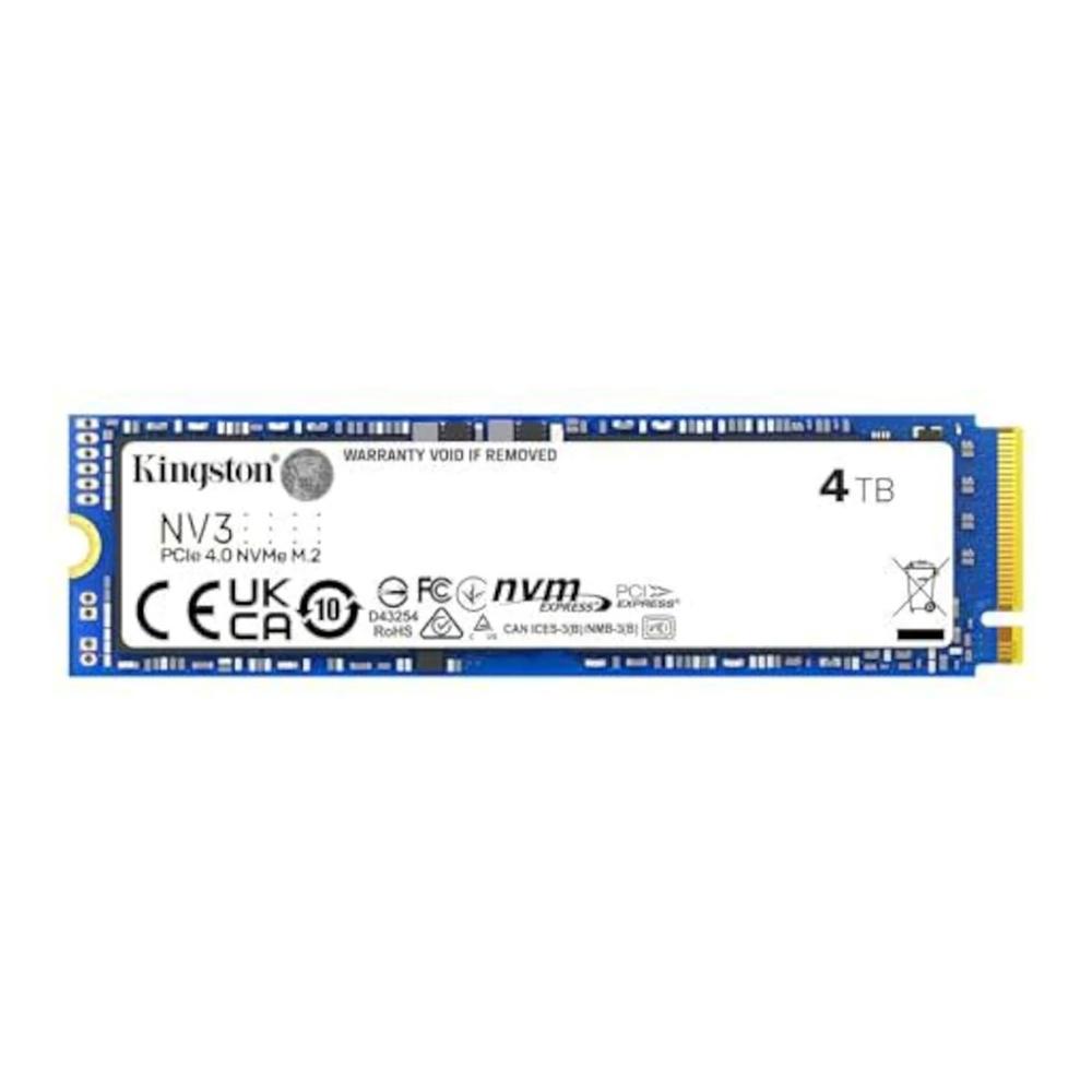 SSD Kingston NV3 4TB M.2 PCIe NVMe 4.0 de Alto Rendimiento