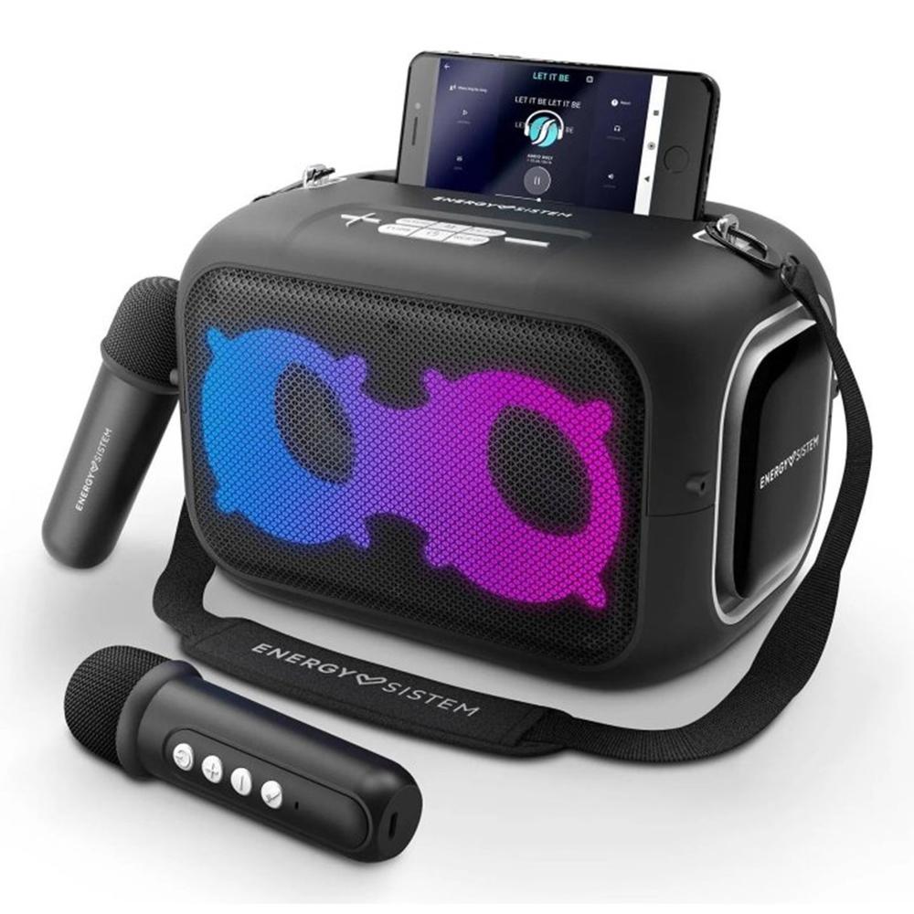 Altavoz Energy Sistem Karaokestar 60W con Bluetooth y Micrófonos Inalámbricos