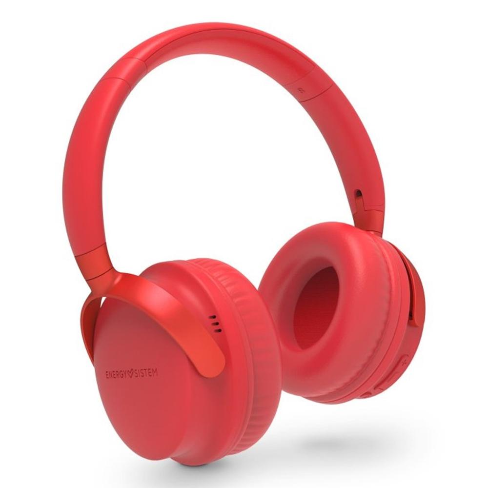 Auriculares Energy Sistem Style 3 Inalámbricos Rojo con Bluetooth 5.1 y Deep Bass