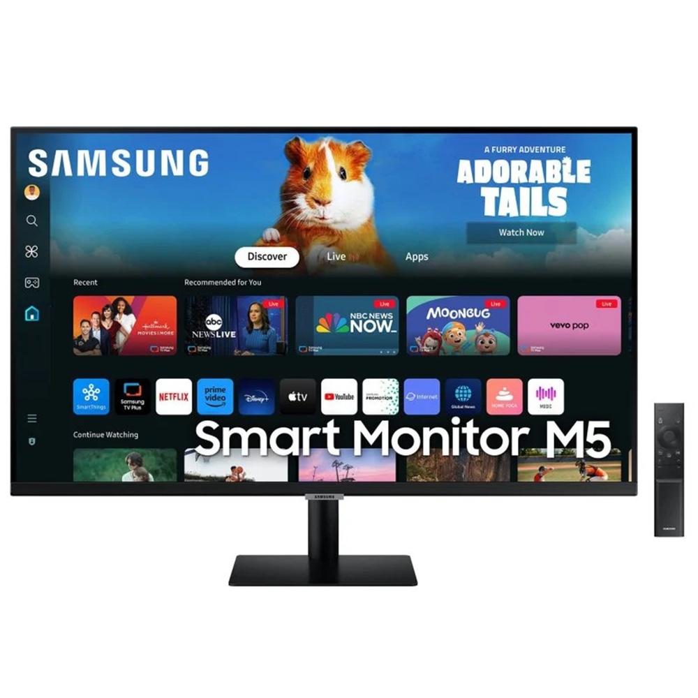 Monitor Smart Samsung M5 de 27 pulgadas - Full HD, Conectividad Avanzada y Diseño Minimalista