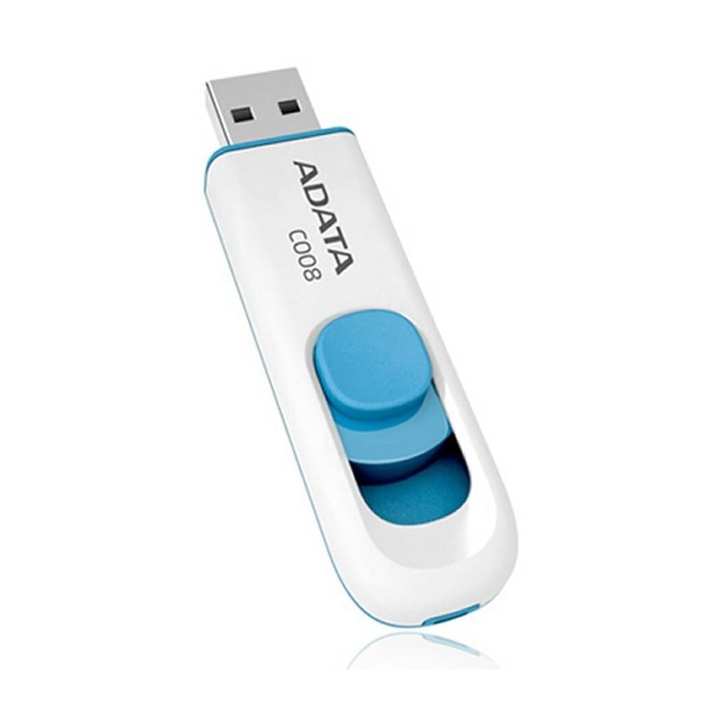 Memoria USB 2.0 Adata C008 32GB Blanco y Azul elegante