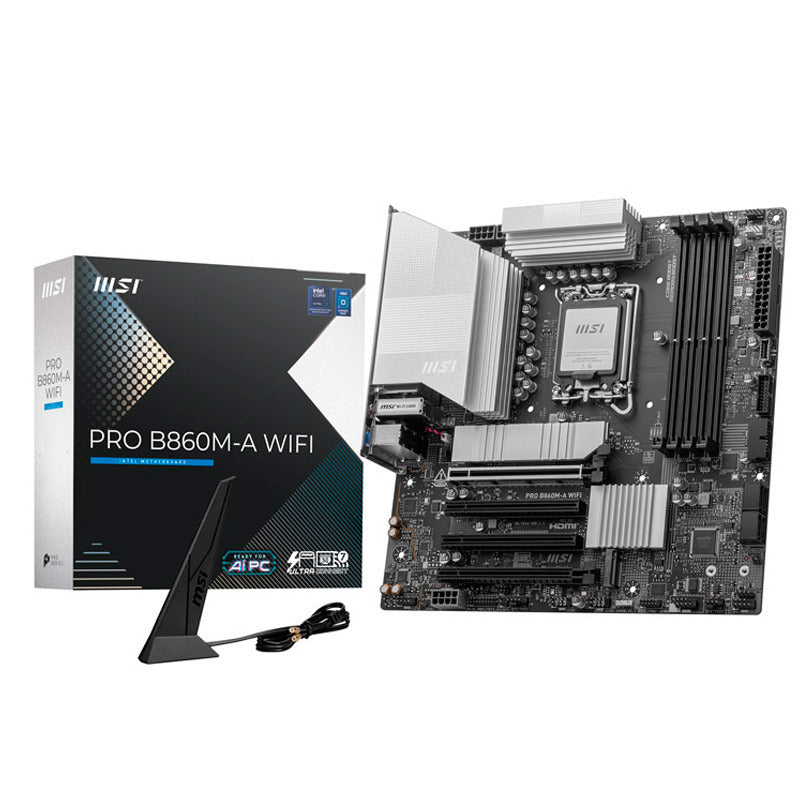 Placa Base MSI Pro B860M-A LGA 1851 WiFi ATX - Rendimiento Avanzado y Conectividad Superior