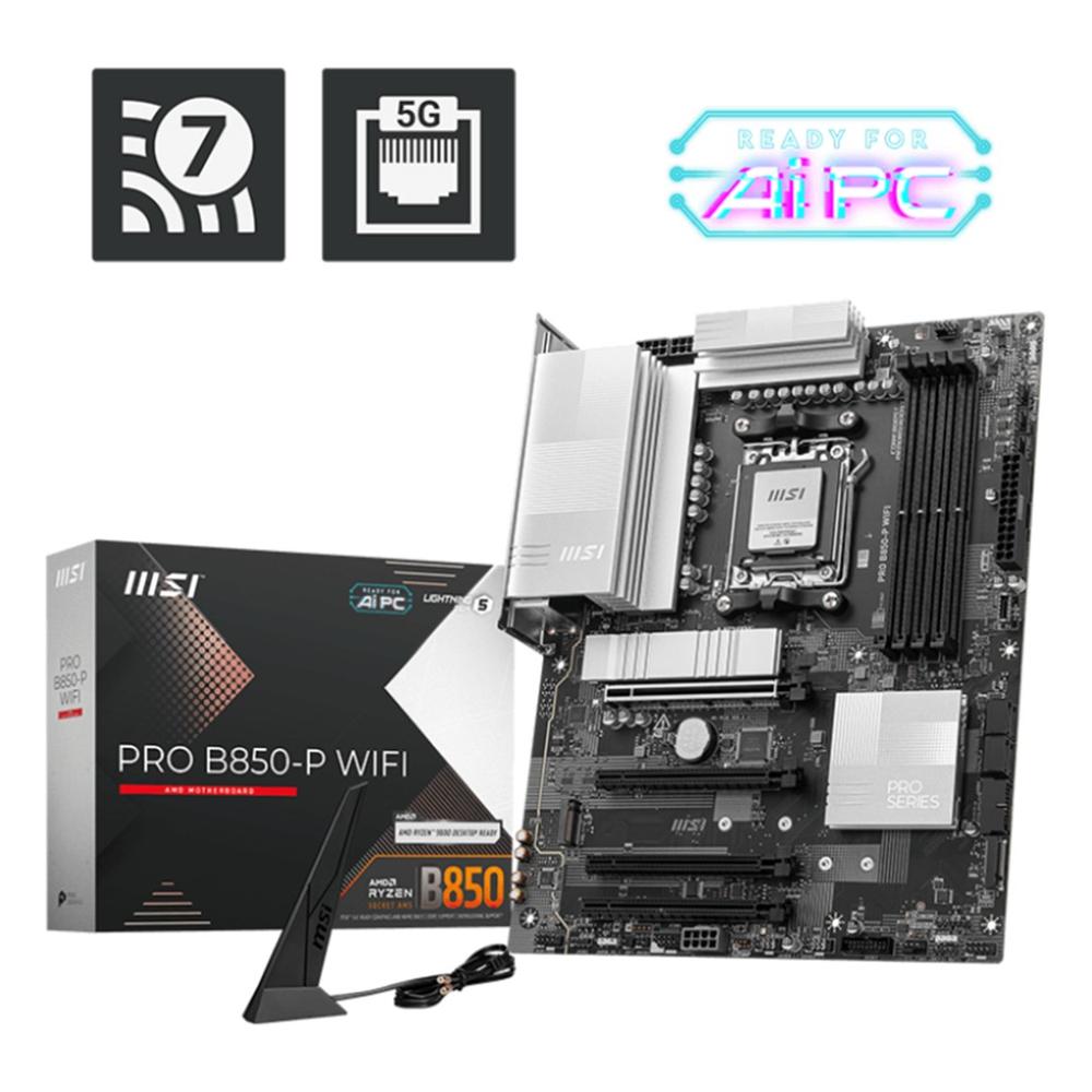 Placa Base MSI Pro B850-P WIFI ATX para Procesadores AMD Ryzen